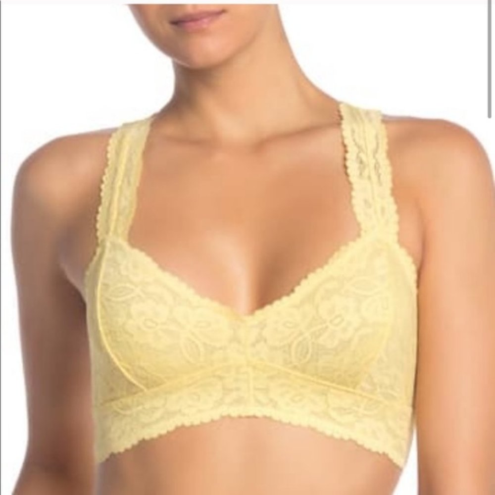 Free People -Galloon lace racerback -  yellow - S